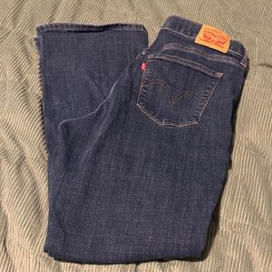 Levi's Women's Deep Indigo Straight Leg Jeans